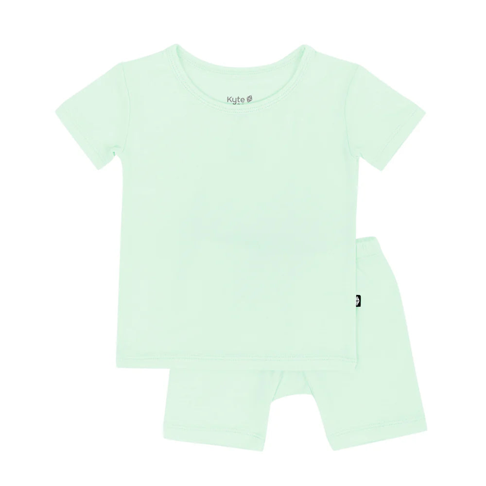 Kyte Baby Short Sleeve Toddler Pajama Set Mint 4T