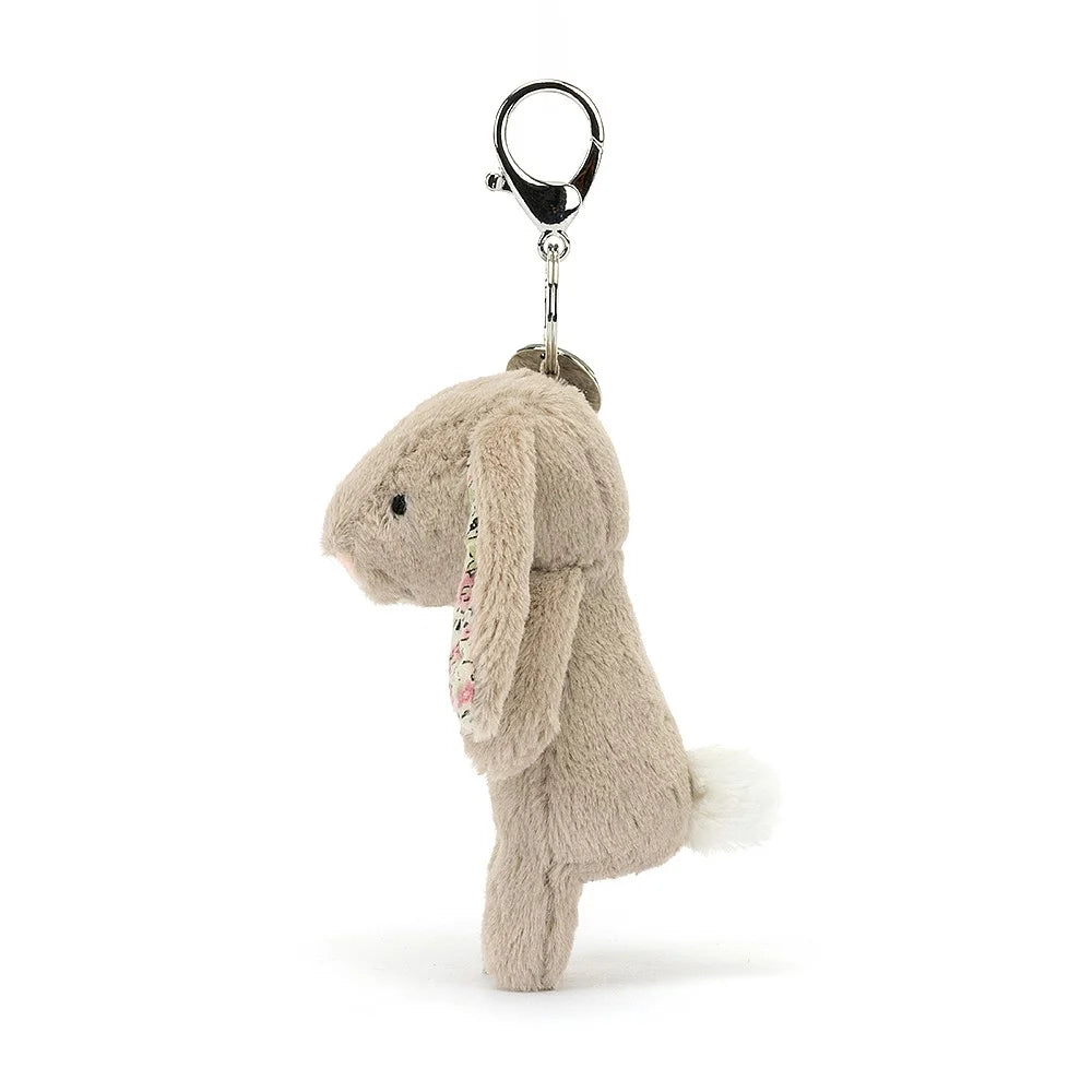 Jellycat Blossom Bunny Bag Charm Beige