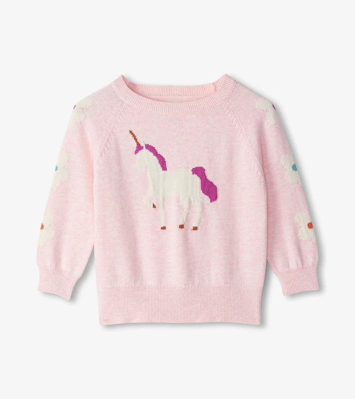 Hatley Fall Unicorn Raglan Pullover Sweater 2T