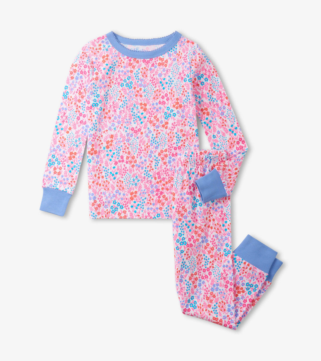 Hatley Cotton Pajama Set Ditsy Floral 4